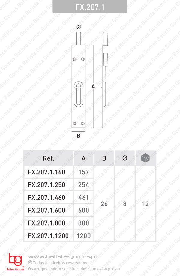Fecho embutir - LAT�O
